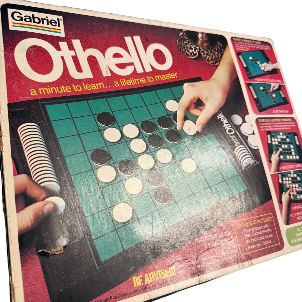 Gabriel Othello Board Game‎ Vintage 1970s Strategy Game No 76390 Complete Boxed